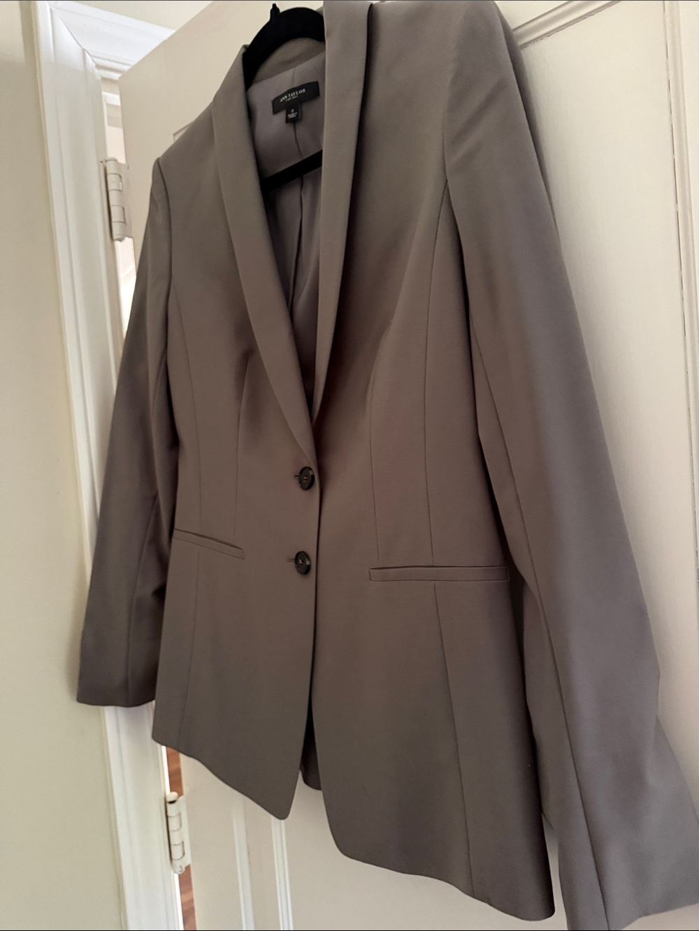 Zara Taupe Women's Tailored Blazer